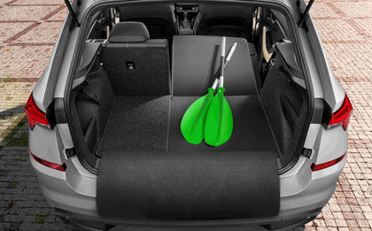 SKODA Fold-out rubber / textile boot mat for KAMIQ