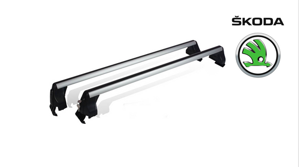 Barras De Techo Apline ACE-1 Para Skoda Octavia Combi 2017-2020 - Portaequipajes Gris, Soporta 75 Kg