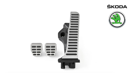SKODA Stainless-steel foot pedal covers