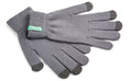 Mens Grey Knitted Gloves