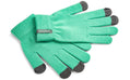 Womens Green Knitted Gloves