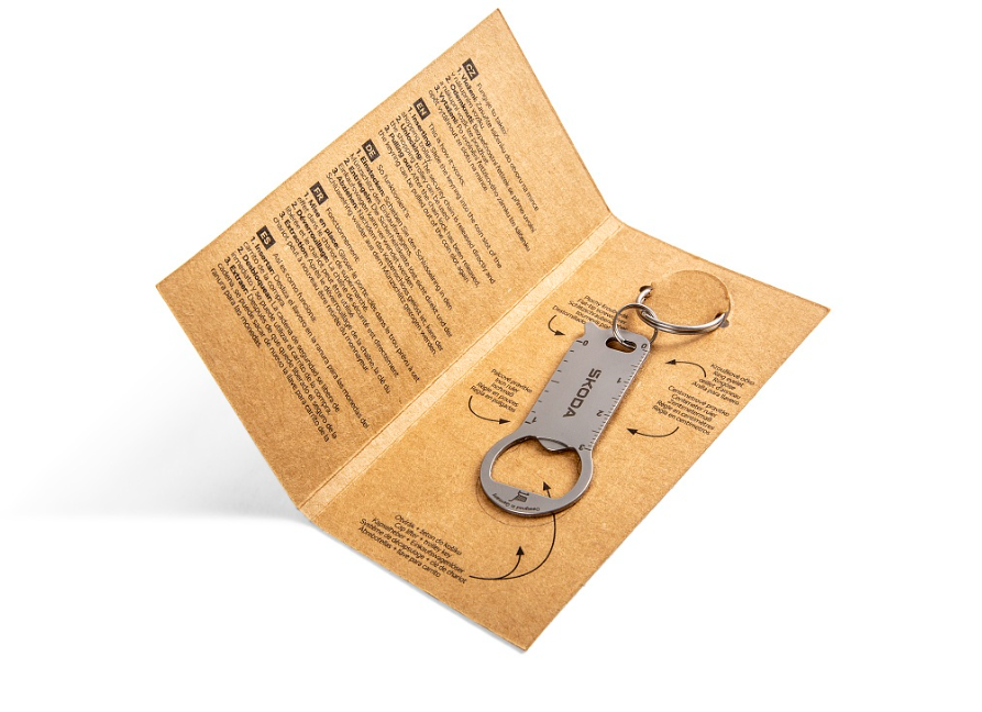 Skoda multifunctional key ring