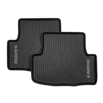 SKODA All-weather rear floor mats - KAROQ