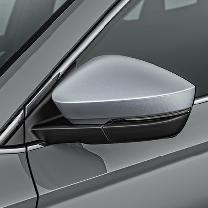 SKODA Mirror caps, silver for Karoq and Kodiaq