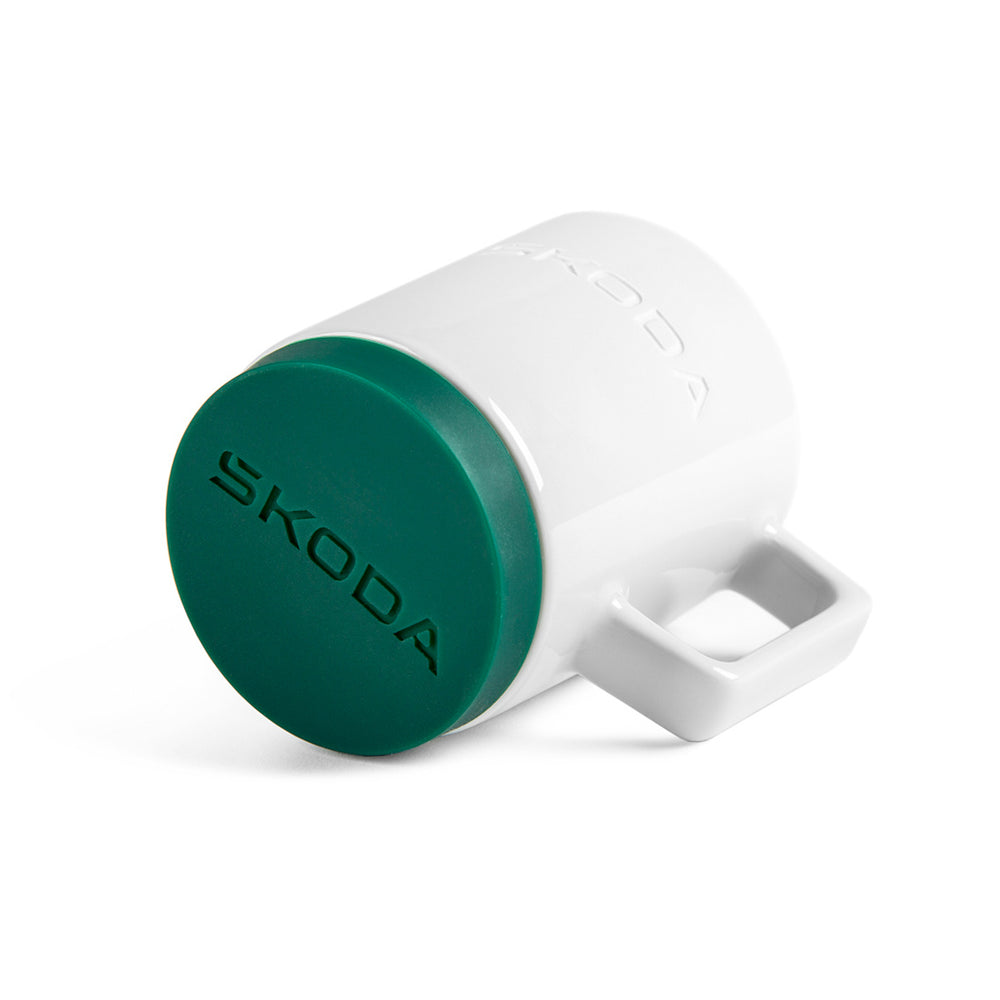 Mug with silicone pad