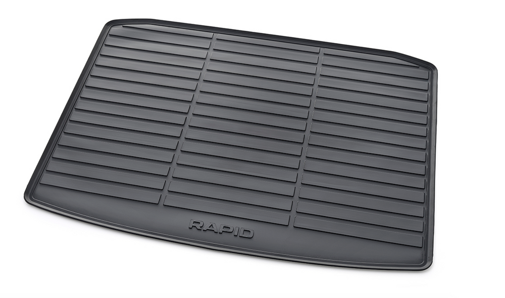 SKODA Rubber carpet for the luggage compartment RAPID SPACEBACK