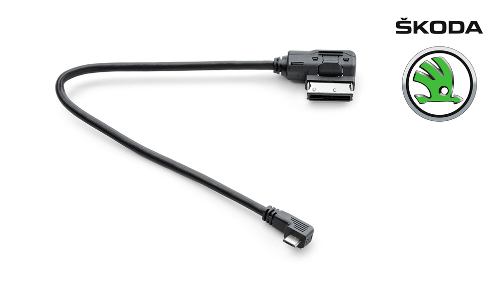 SKODA Connecting cable micro USB-MDI