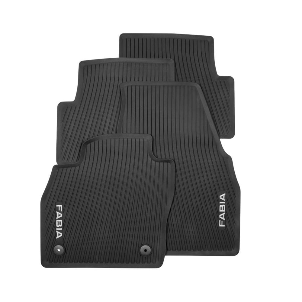 Fabia 2022> All-weather rubber floor mats