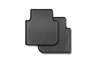 SKODA All-weather interior mats - rear, KODIAQ